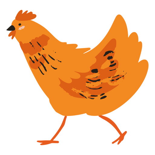Huhn geht flach PNG-Design