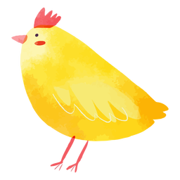 Cute chick watercolor PNG Design Transparent PNG