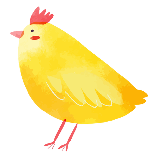 Cute chick watercolor PNG Design