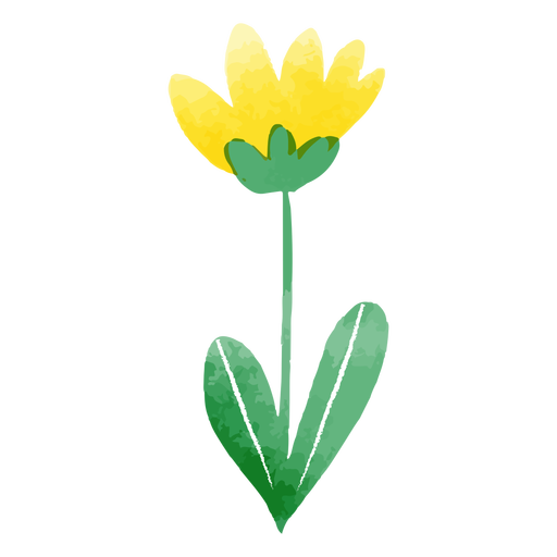 Cute tulip watercolor PNG Design