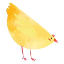 Download Cute Chicken Watercolor Transparent Png Svg Vector