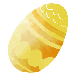 Watercolor pattern easter egg PNG Design