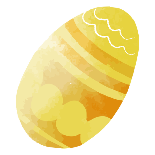 Watercolor pattern easter egg