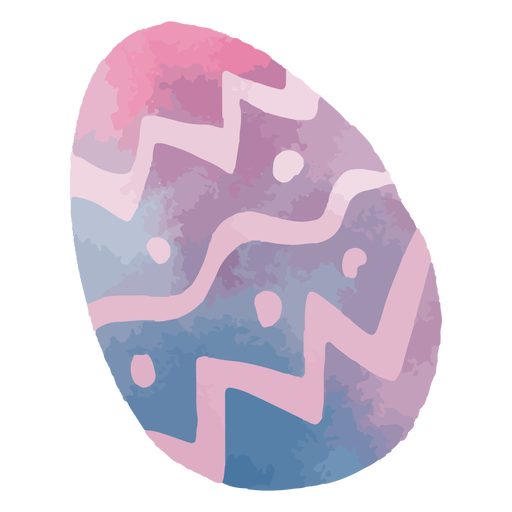 Easter egg pattern watercolor PNG Design