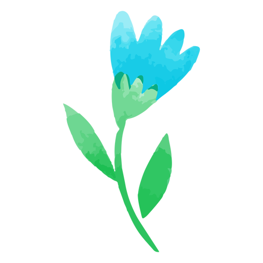 Aquarela de flor de tulipa