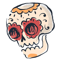 Cinco de mayo sugar skull doodle