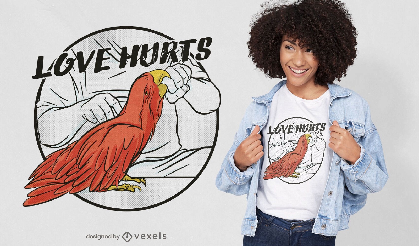 Love hurts t-shirt design
