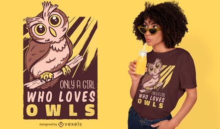 Owl lover t-shirt design