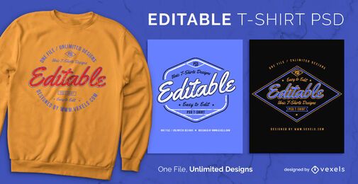 Badge scalable t-shirt psd Badge scalable t-shirt psd