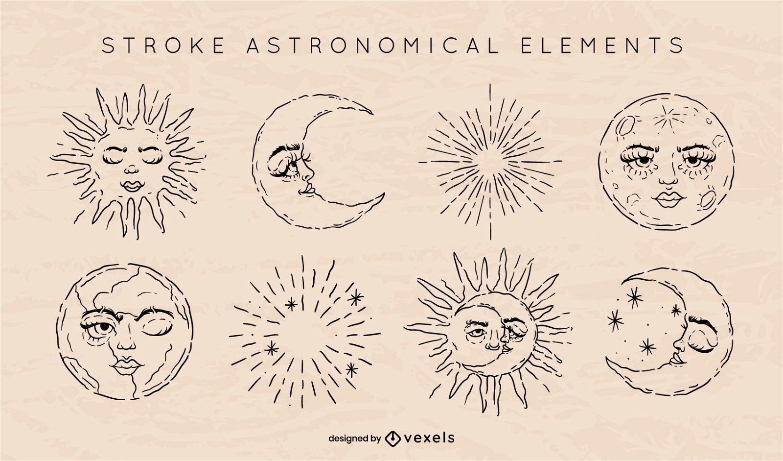 Strichsatz für astronomische Elemente