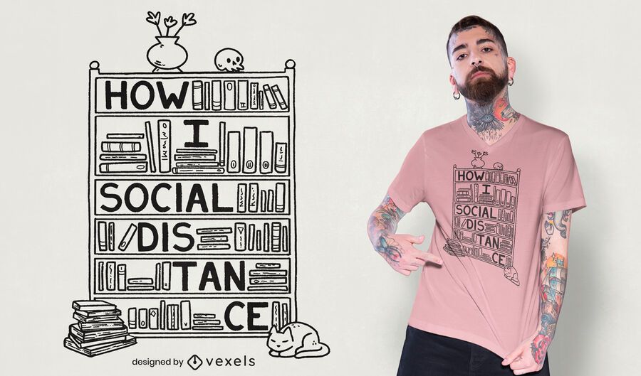 Como faço o design de camisetas para distancias sociais Como faço o design de camisetas para distancias sociais