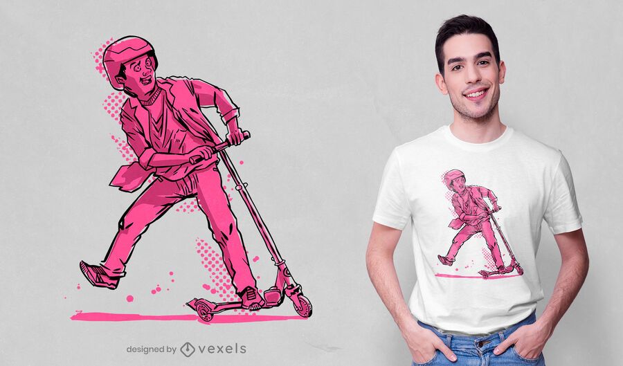 Diseño de camiseta scooter kid Diseño de camiseta scooter kid