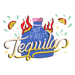 First tequila badge PNG Design