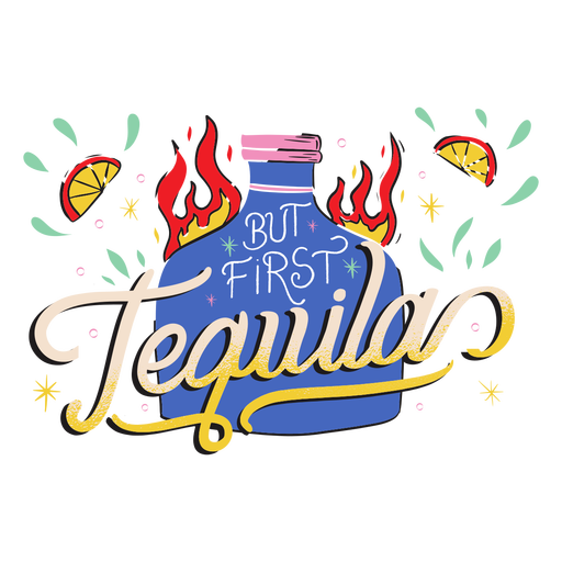 Erstes Tequila-Abzeichen PNG-Design