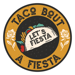 Emblema Taco Fiesta Transparent PNG