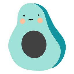 Lindo plano de aguacate Diseño PNG