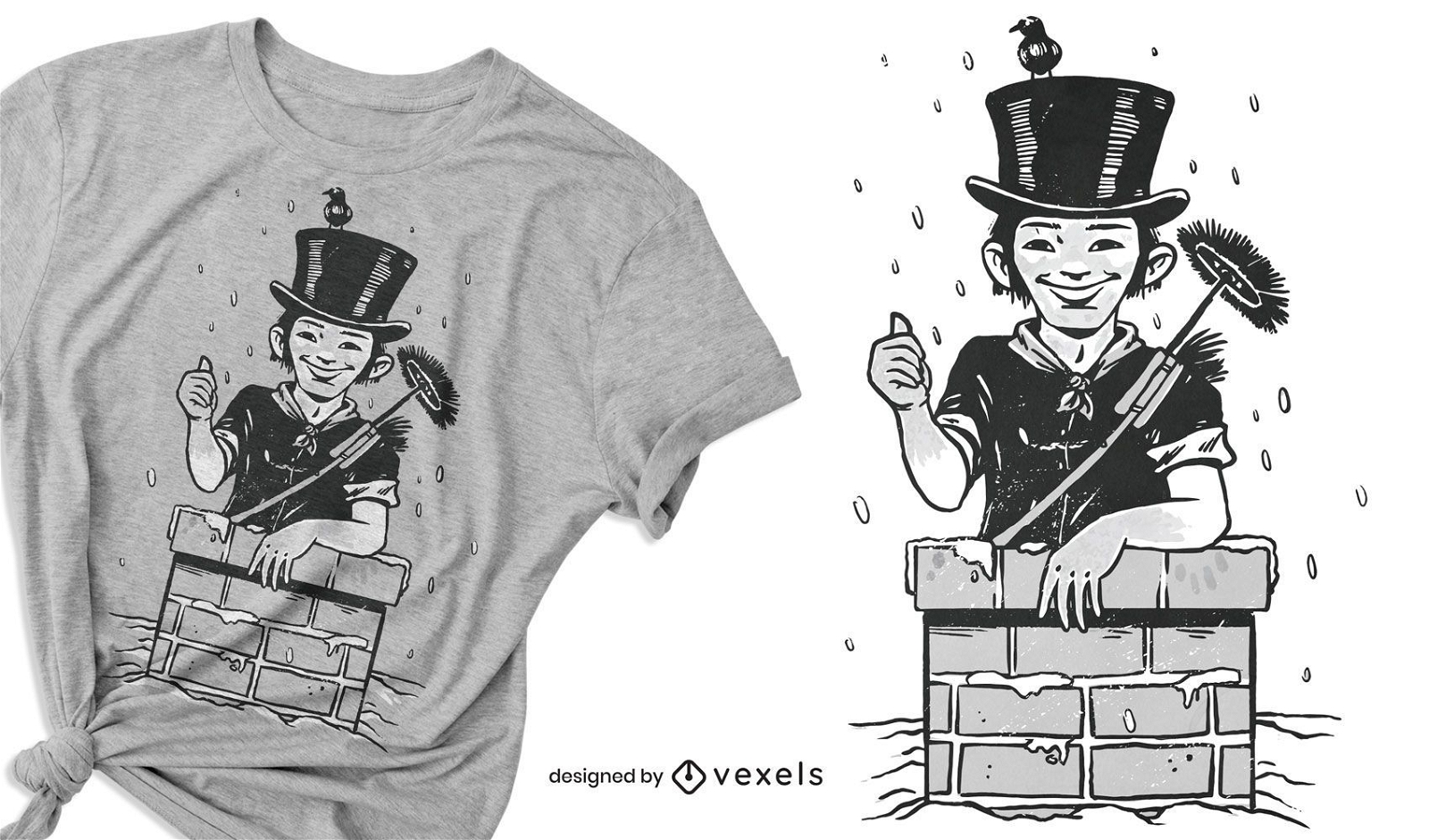 Chimney sweep t-shirt design