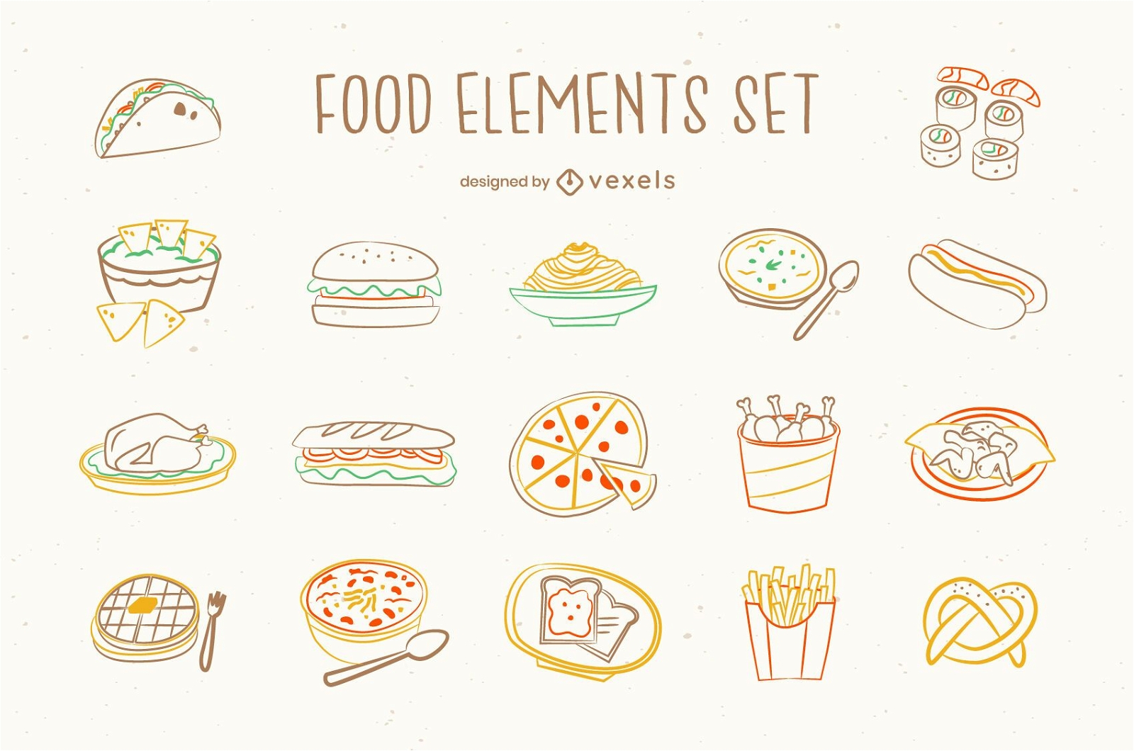 Junk-Food-Doodle-Set