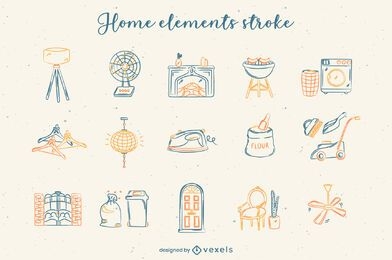 Home elements set stroke