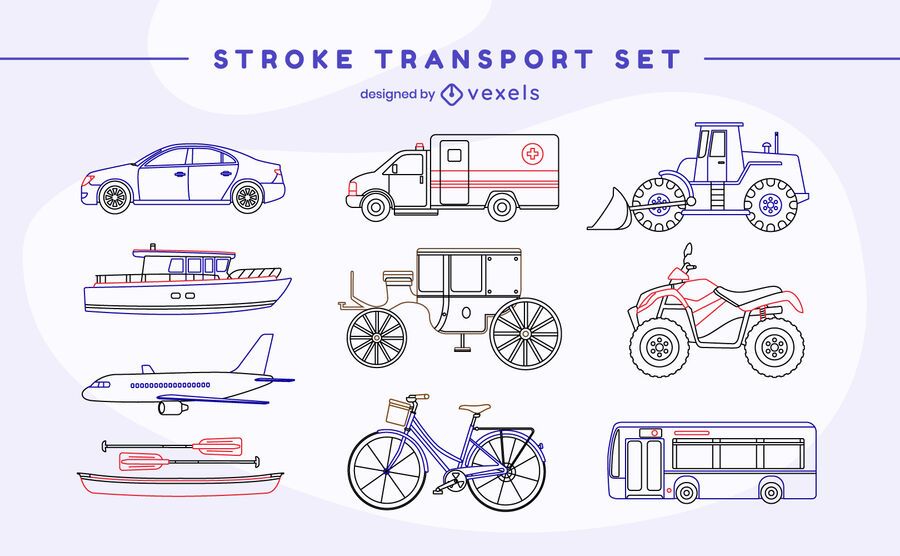 Vehicle transport stroke set Vehicle transport stroke set