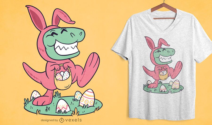 Easter t-rex t-shirt design Easter t-rex t-shirt design