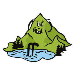 Color de dibujos animados retro de aventura - 6 Diseño PNG