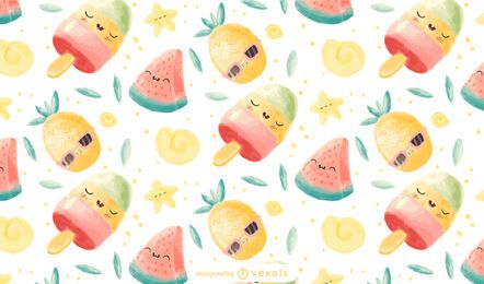 Kawaii fresh pattern design Kawaii fresh pattern design