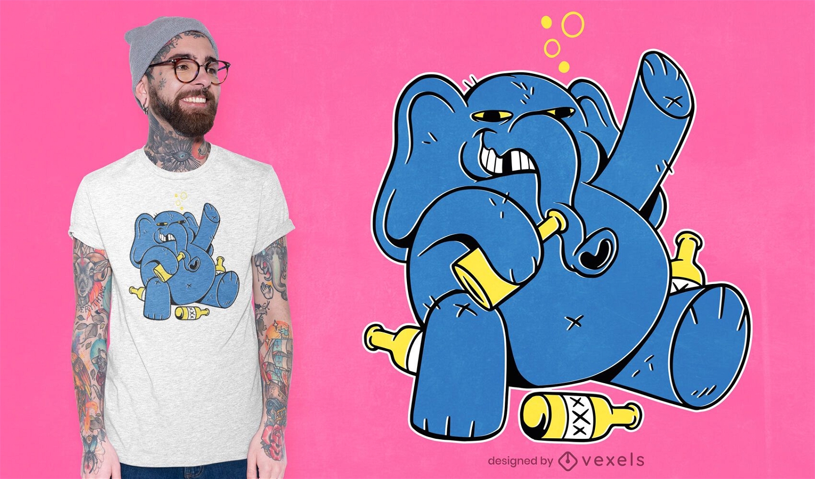 Drunk elephant t-shirt design