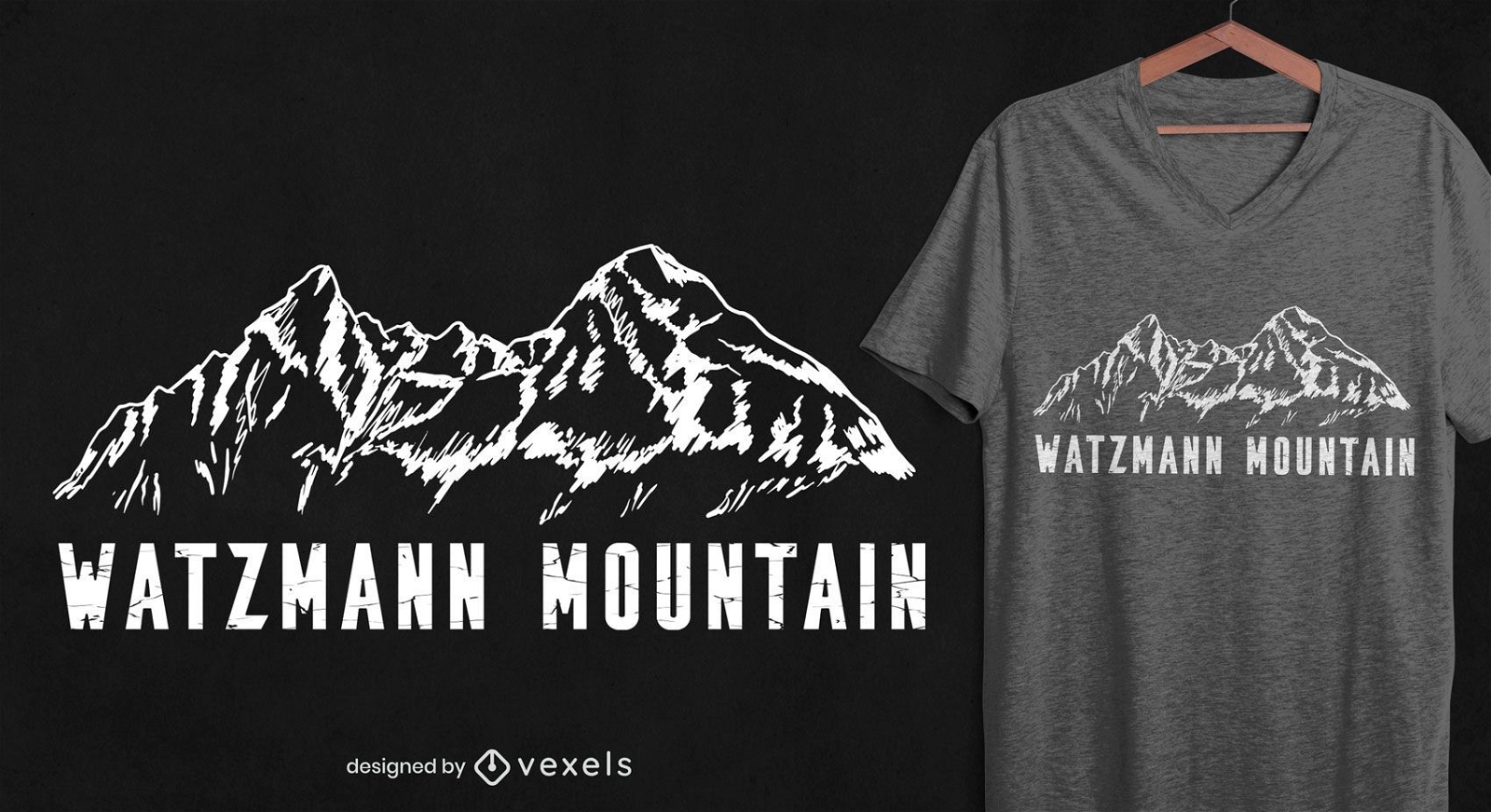 Watzmann mountain t-shirt design