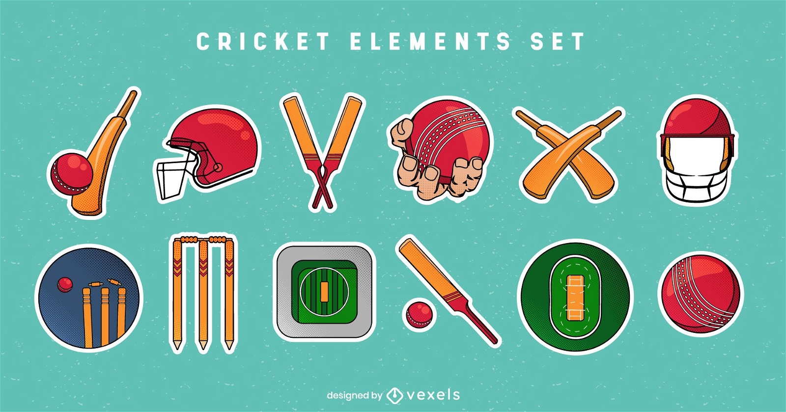 Conjunto de elementos de críquete