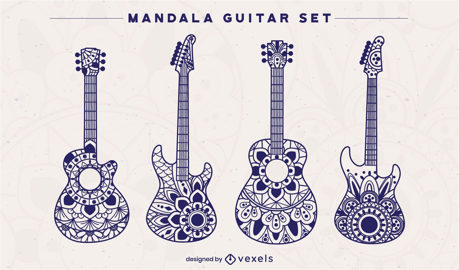 Mandala guitar set