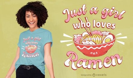 Ramen lover t-shirt design