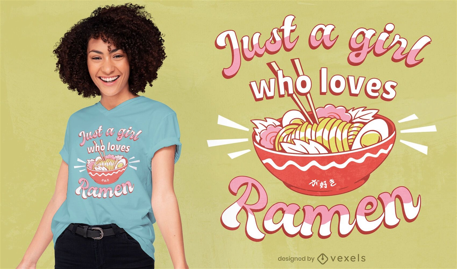 Design de camisetas para amantes de Ramen