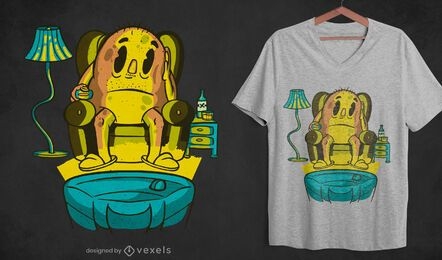 Design de t-shirt para matar batata