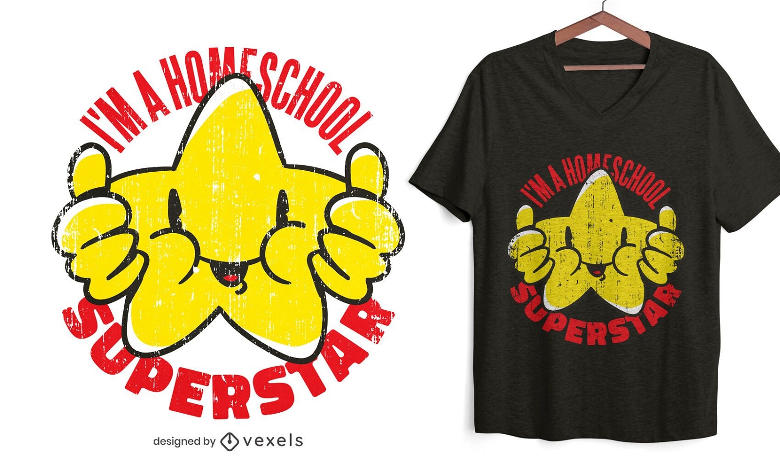 Homeschool superstar t-shirt design