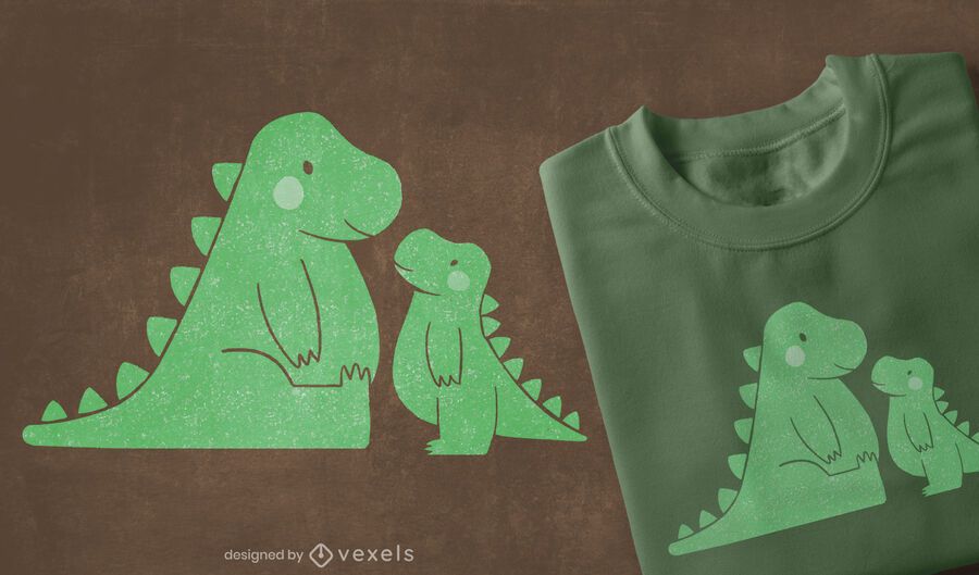 Cute t-rexs t-shirt design Cute t-rexs t-shirt design