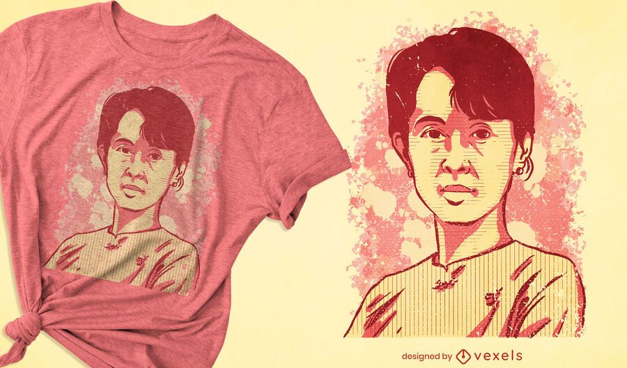 Aung San Suu Kyi t-shirt design Aung San Suu Kyi t-shirt design