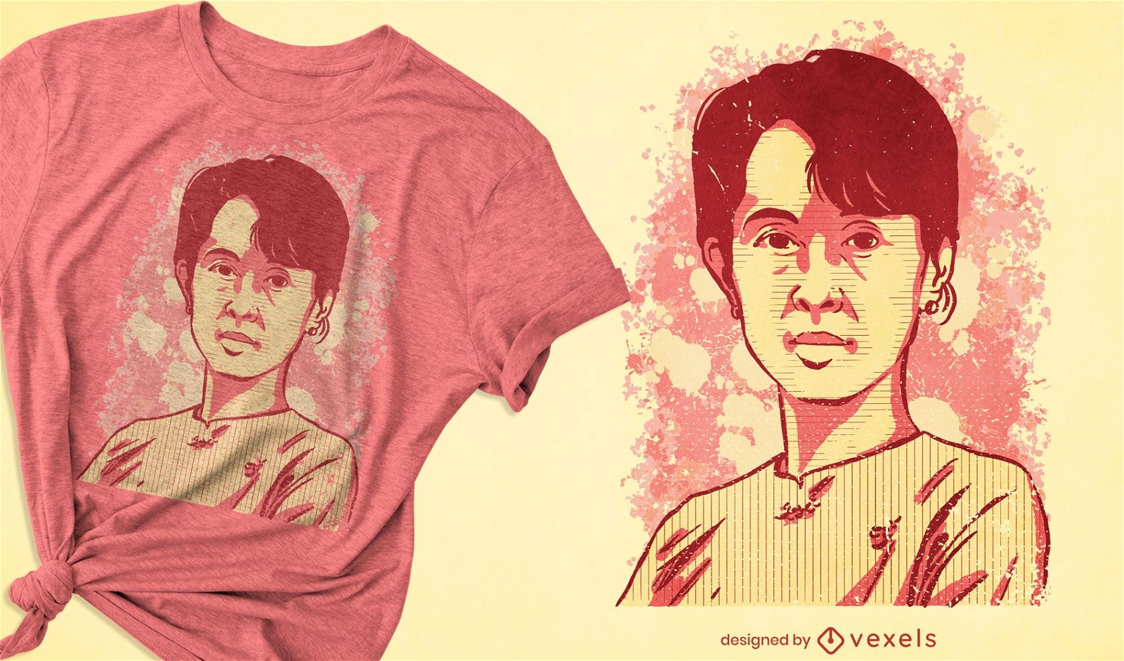Aung San Suu Kyi t-shirt design