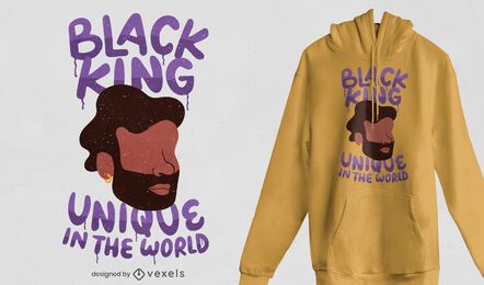 Design exclusivo de camiseta king preta