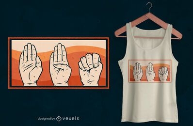Signal for help t-shirt design