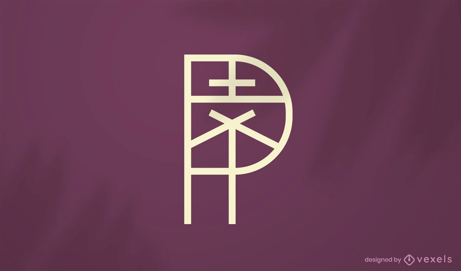 Geometrische Strich-Logo-Vorlage