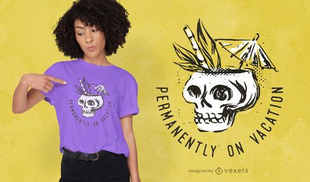 Permanently on vacation t-shirt design Permanently on vacation t-shirt design
