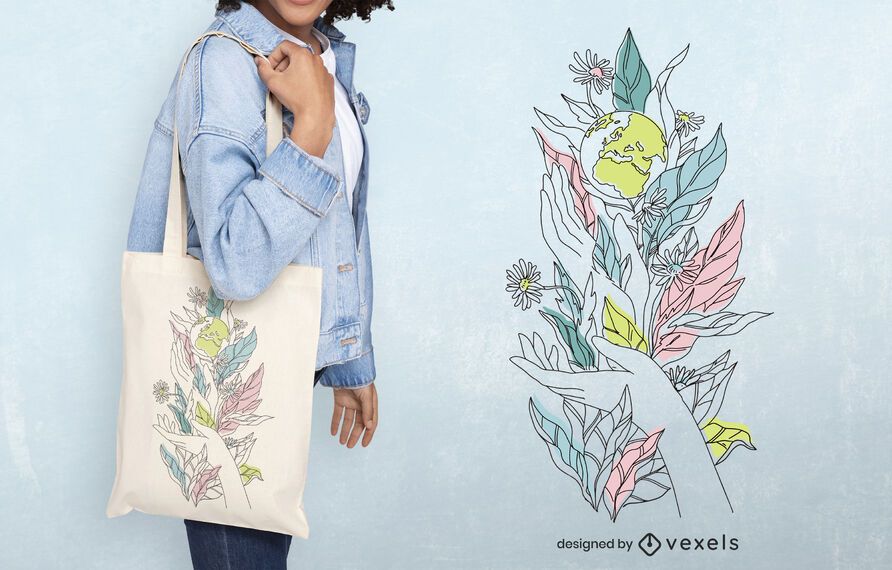 Earth day tote bag design Earth day tote bag design