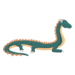 Ilustración de dragón largo Transparent PNG