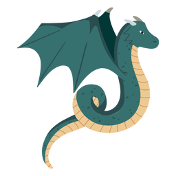 Winged dragon illustration