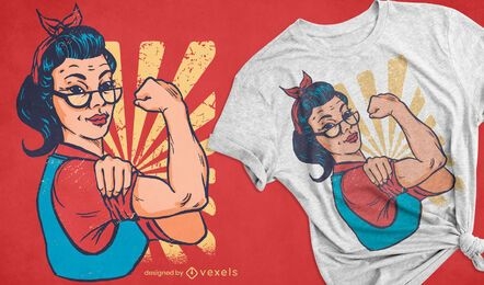 Successful woman t-shirt design