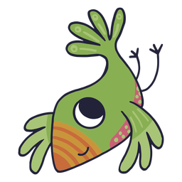 Exotischer Vogelkarikatur PNG-Design