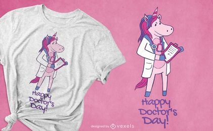 Unicorn doctor t-shirt design