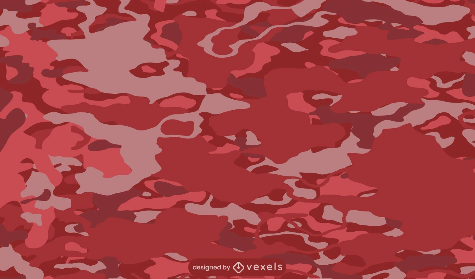 Design de padrão de camuflagem vermelha