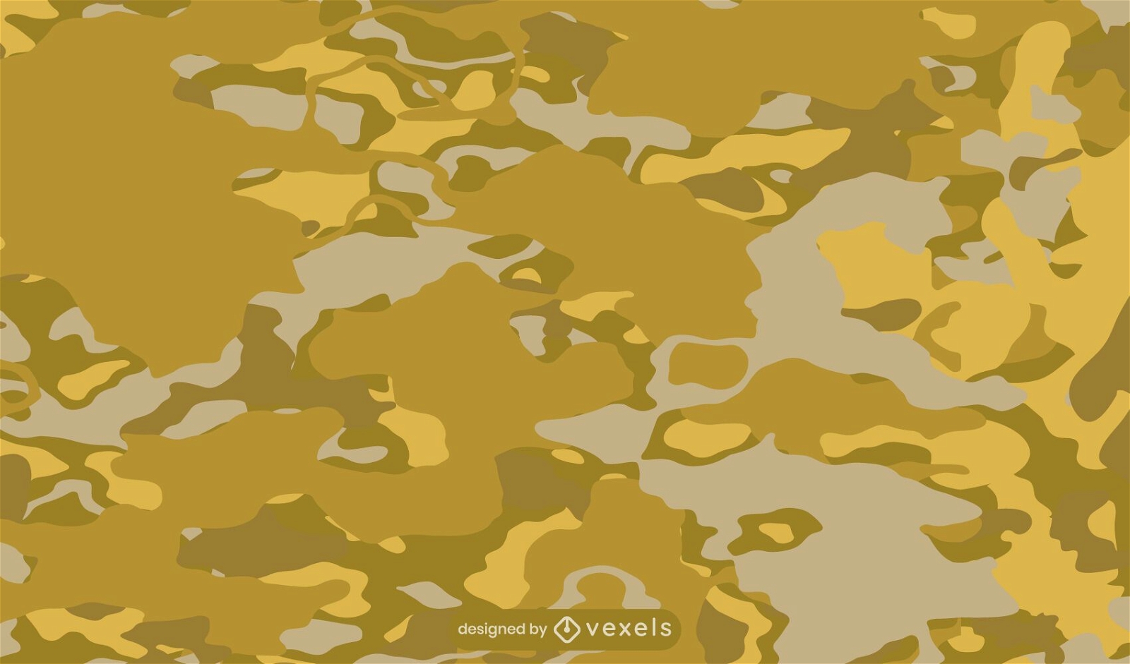 Design de padrão de camuflagem dourado